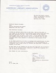 American Library Association Speech Thank You Letter